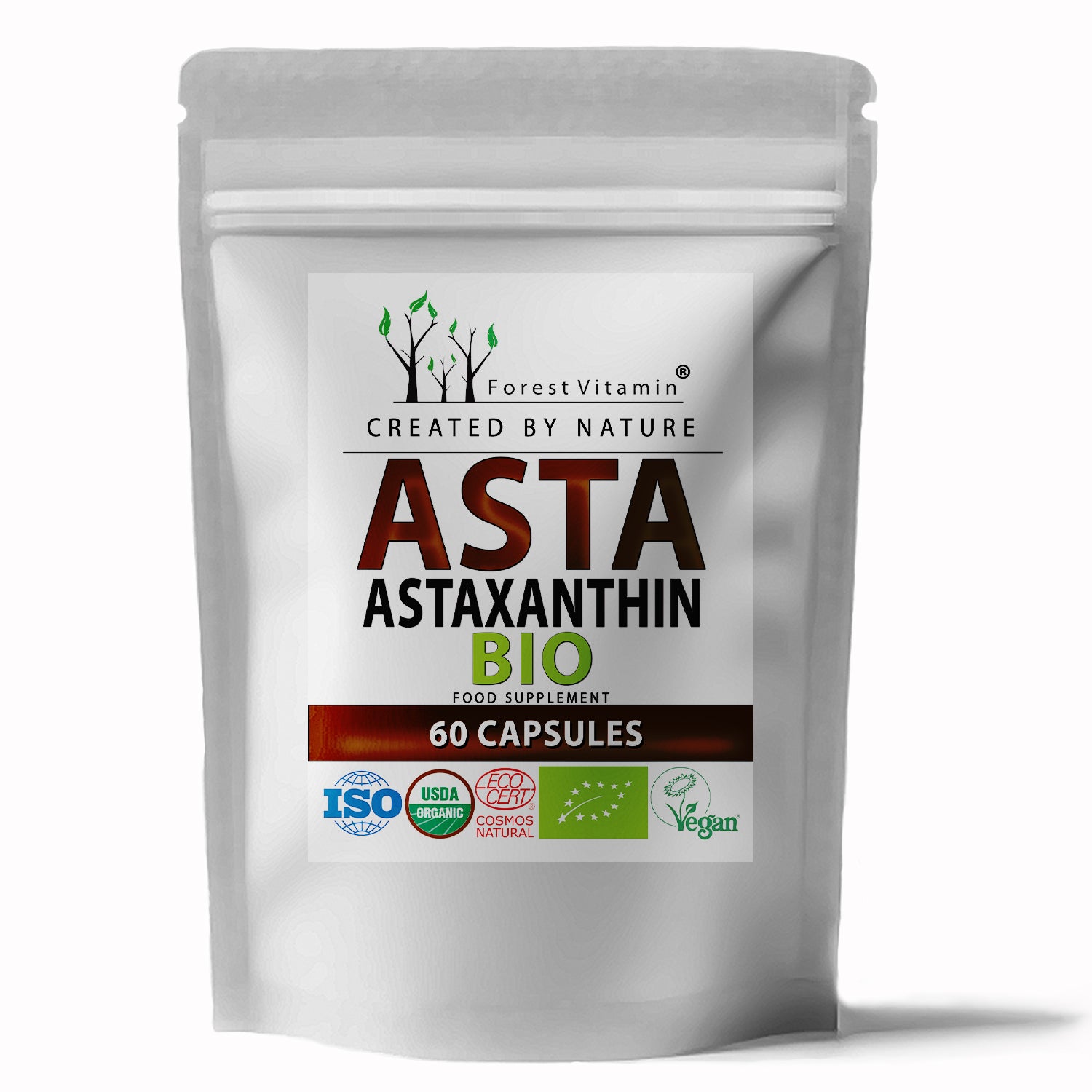 Forest Vitamin - BIO Astaxanthin 12 mg – 60 kapszula