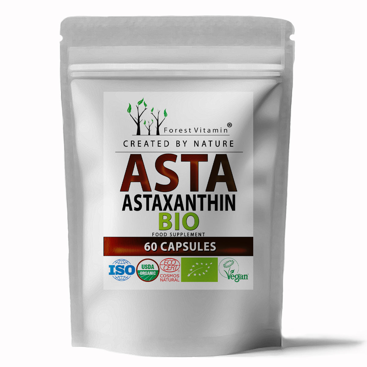 Forest Vitamin - BIO Astaxanthin 12 mg – 60 kapszula
