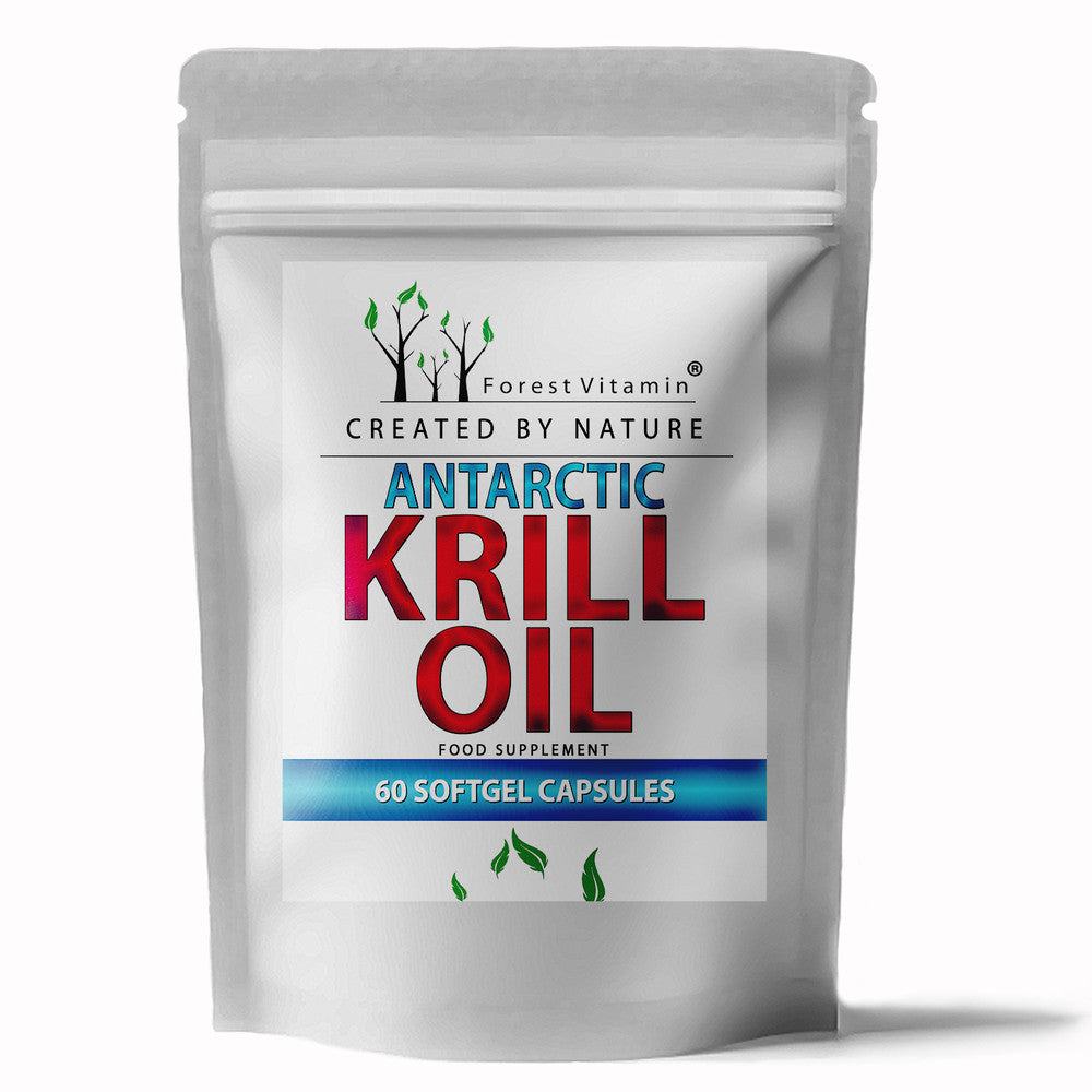 Forest Vitamin Antarctic Krill Oil 500 mg, 60 kapszula, elülső csomagolás