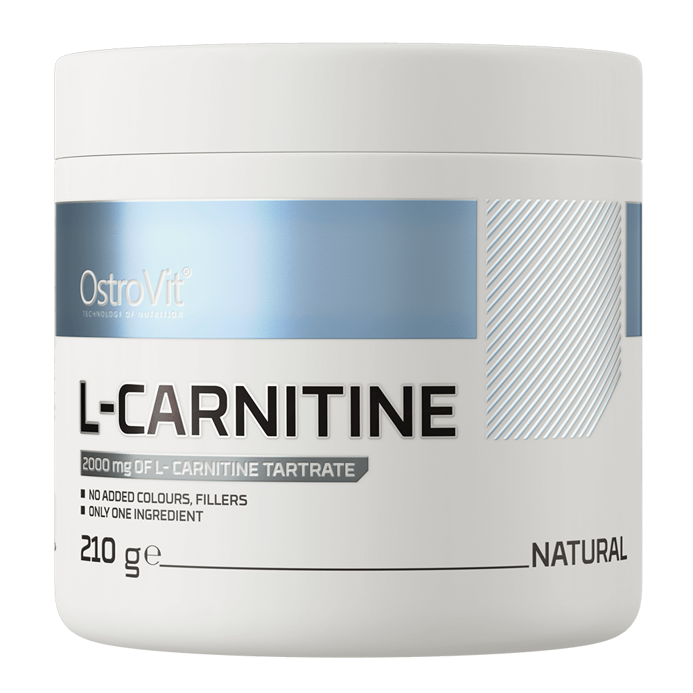 OstroVit L-carnitine, L-karnitin, Ízesítetlen, 210 g, elülső csomagolás