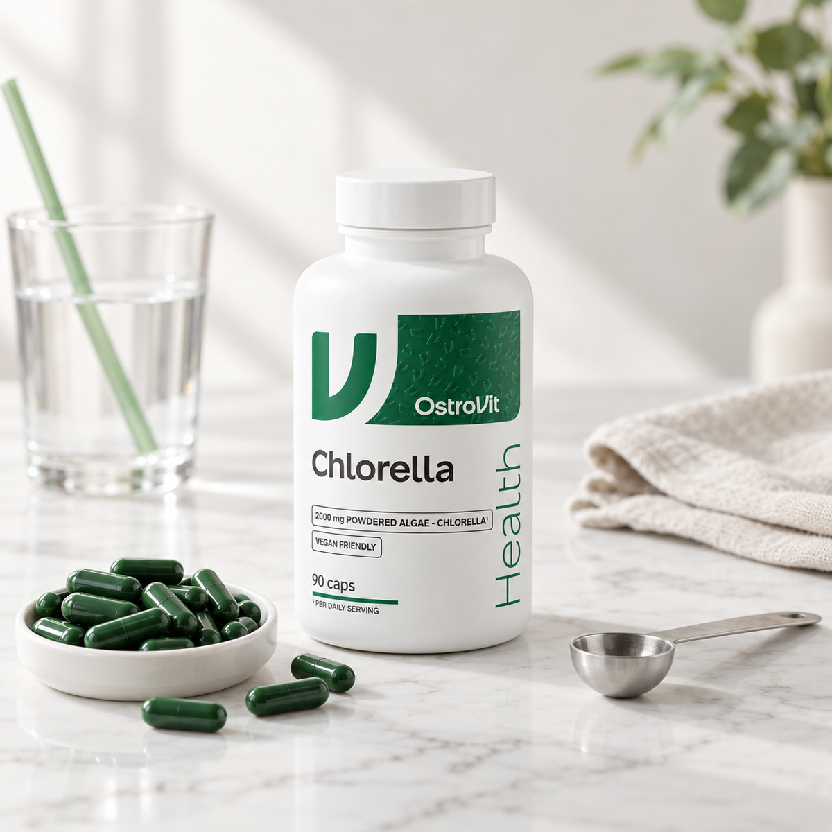 OstroVit – Chlorella – Zöldalga kapszula – 90 kapszula