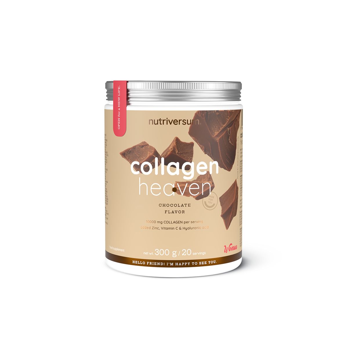 Nutriversum - Collagen Heaven kollagén por, csokoládé – 300 g — Nutrio.hu