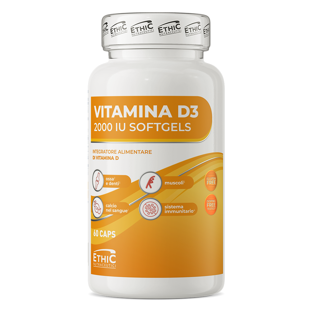 EthicSport - D3-vitamin 2000 NE – 60 lágyzselatin kapszula