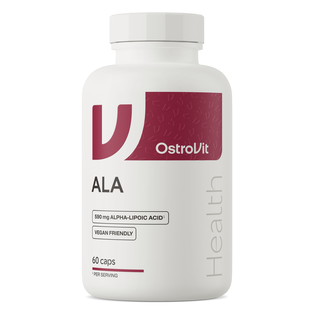 OstroVit Alfa-liponsav (ALA) 590 mg, 60 kapszula, elülső csomagolás
