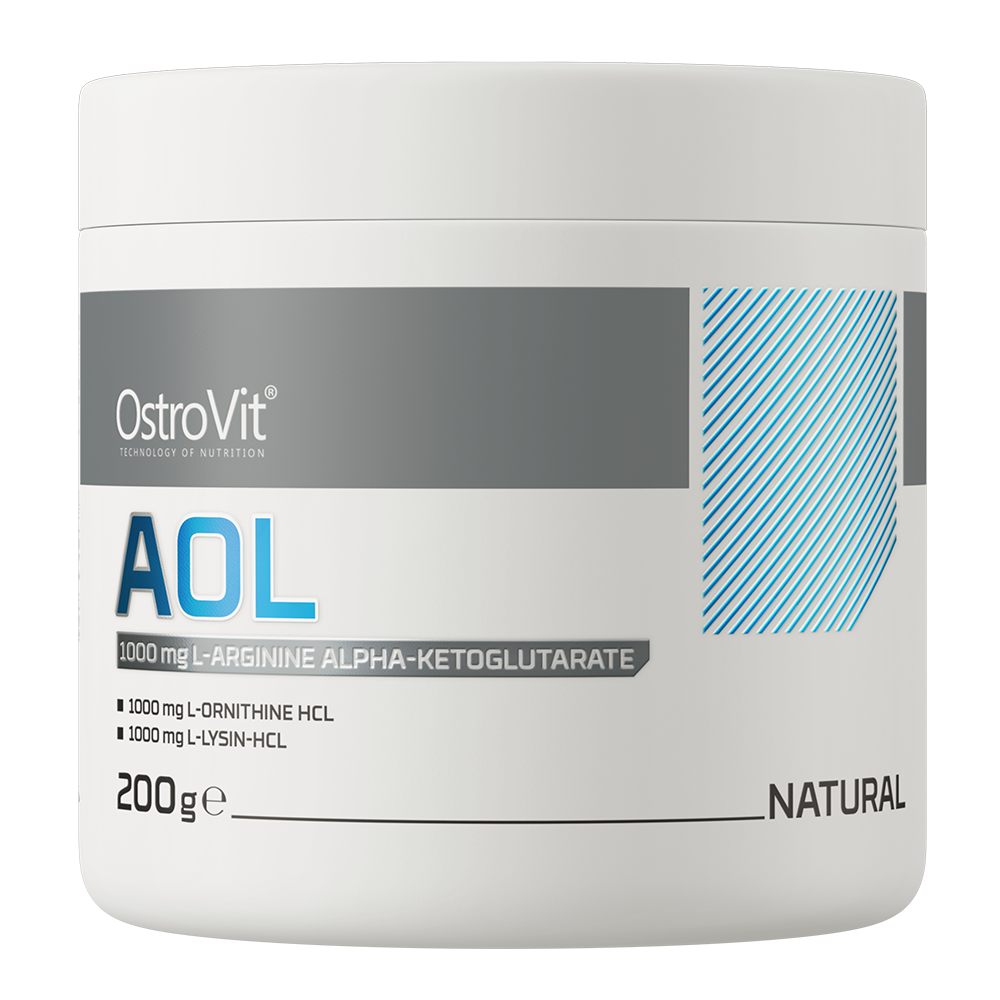 OstroVit AOL Supreme Pure por, 200 g, Arginine-Ornithine-Lysine, elülső csomagolás