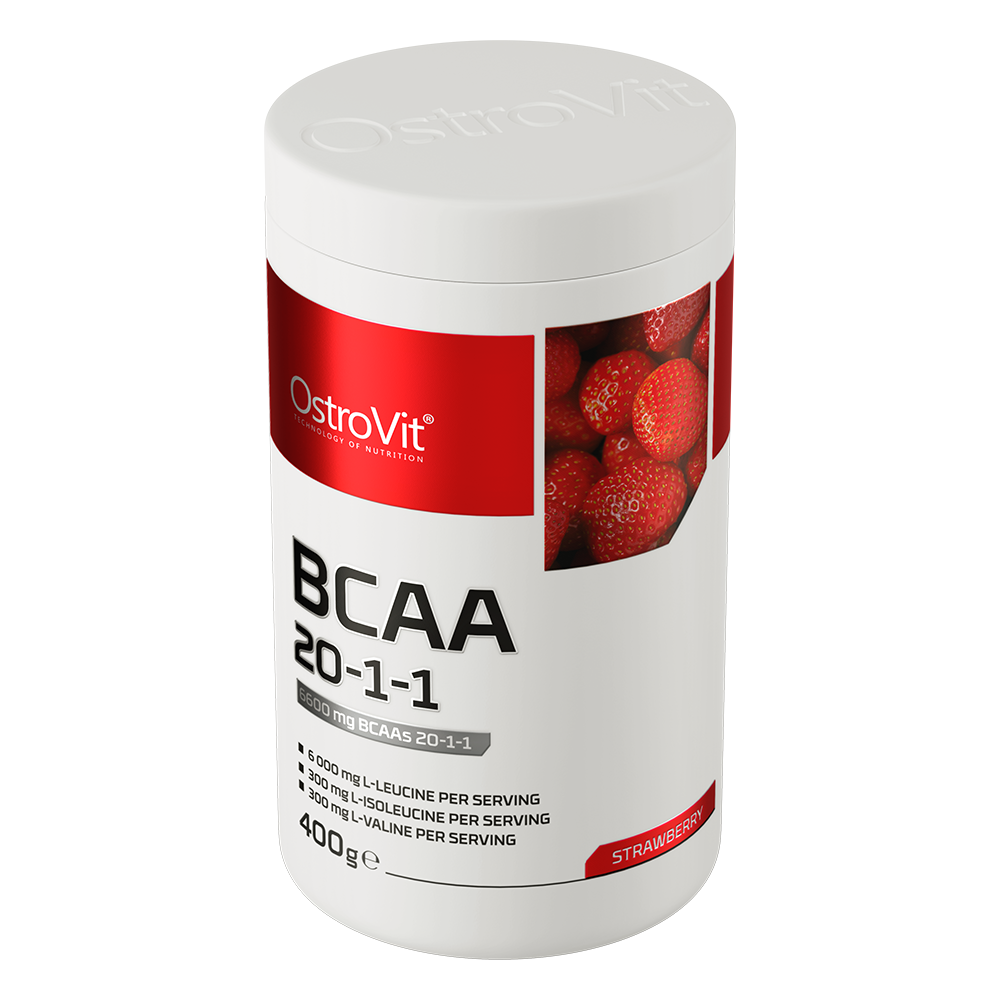 OstroVit - BCAA 20:1:1 – Krémes eper – 400 g