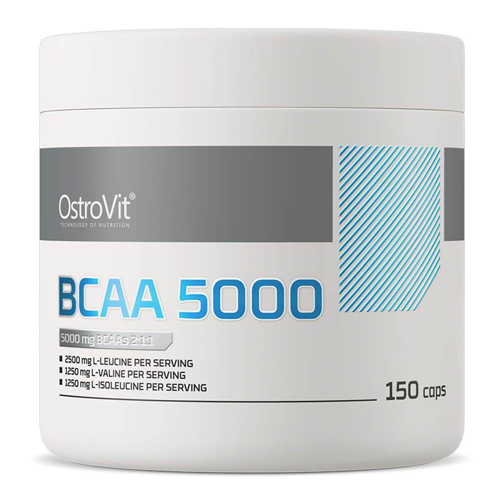 OstroVit BCAA 5000 mg, 150 kapszula, elülső csomagolás