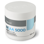 OstroVit BCAA 5000 mg, 150 kapszula, hátoldali címke és termékinformációk