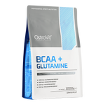 OstroVit BCAA + Glutamin italpor, Grapefruit ízű, 1000 g, elülső csomagolás