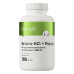 OstroVit Betain HCl + Pepszin, 100 kapszula, Betaine HCl + Pepsin, elülső csomagolás