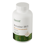 OstroVit Betain HCl 650 mg vegán, 90 kapszula, Betaine HCl, hátoldali címke és termékinformációk