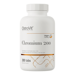 OstroVit Króm-pikolinát 200 µg vegán, 200 tabletta, Chromium, elülső csomagolás