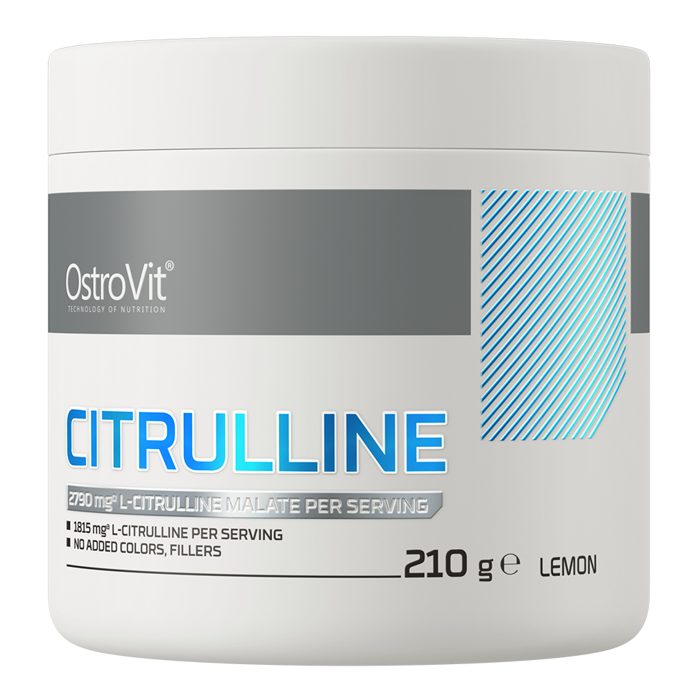 OstroVit L-citrullin-malát por, Ízesítetlen, 210 g, L-Citrulline, elülső csomagolás