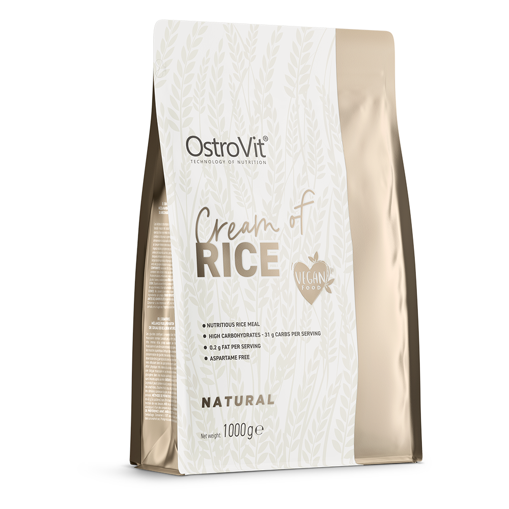 OstroVit Cream of Rice natúr rizskása 1000 g, tasak elölnézet