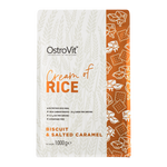 OstroVit Cream of Rice sós karamellás keksz ízű rizskása 1000 g, tasak szemből