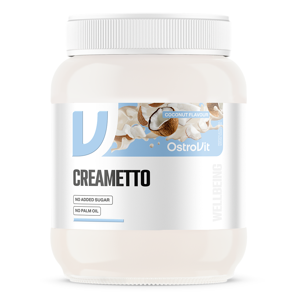 OstroVit Creametto cukormentes kókuszos krém, 320 g, elülső csomagolás