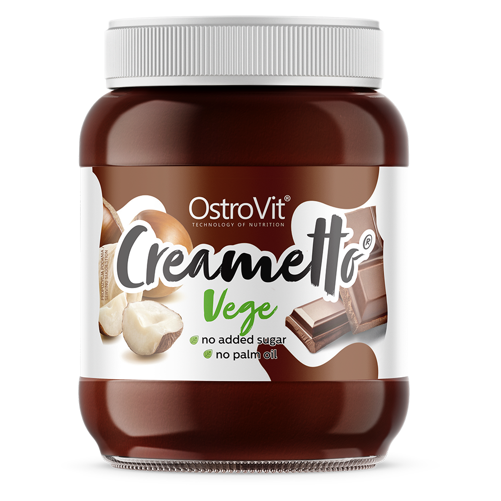 OstroVit Creametto vegán mogyorós krém, 350 g, elülső csomagolás