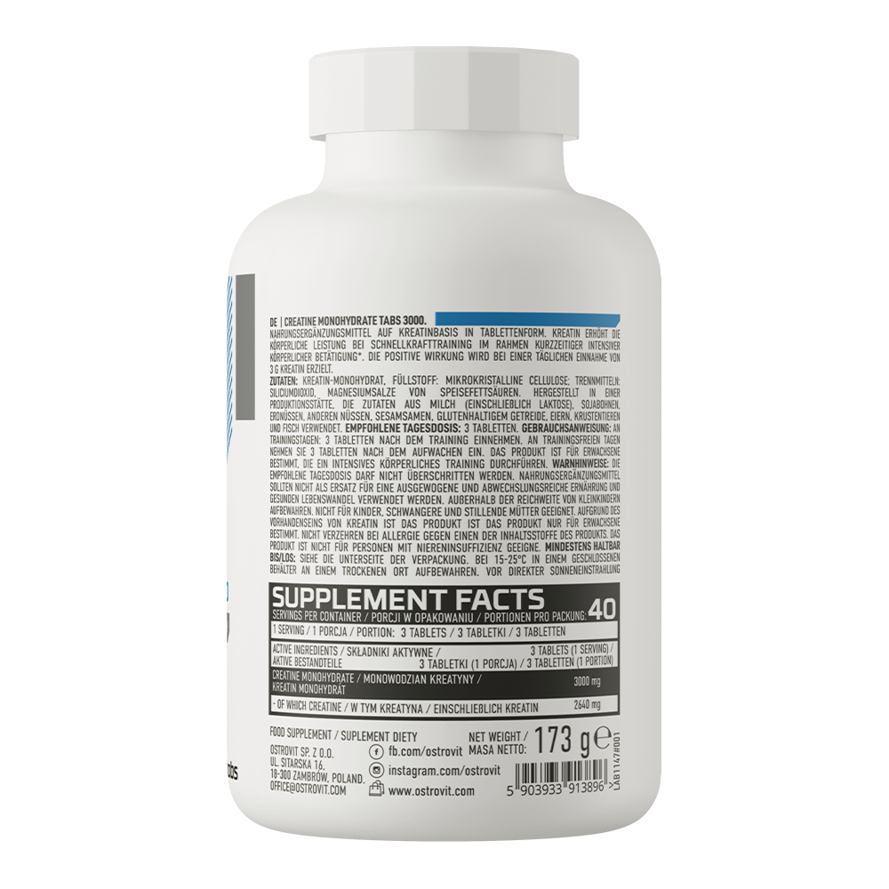 OstroVit - Mikronizált kreatin 3000 mg – 120 tabletta