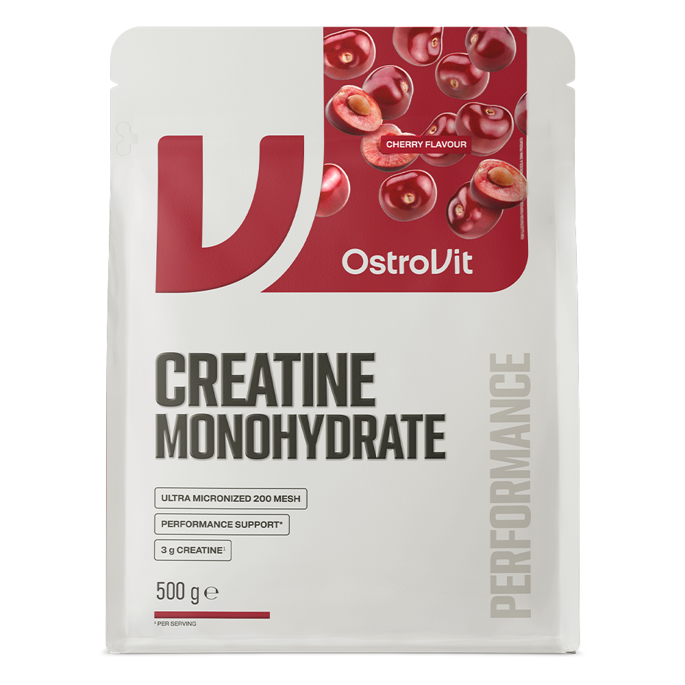 OstroVit - Kreatin-monohidrát por – Cseresznye – 500 g