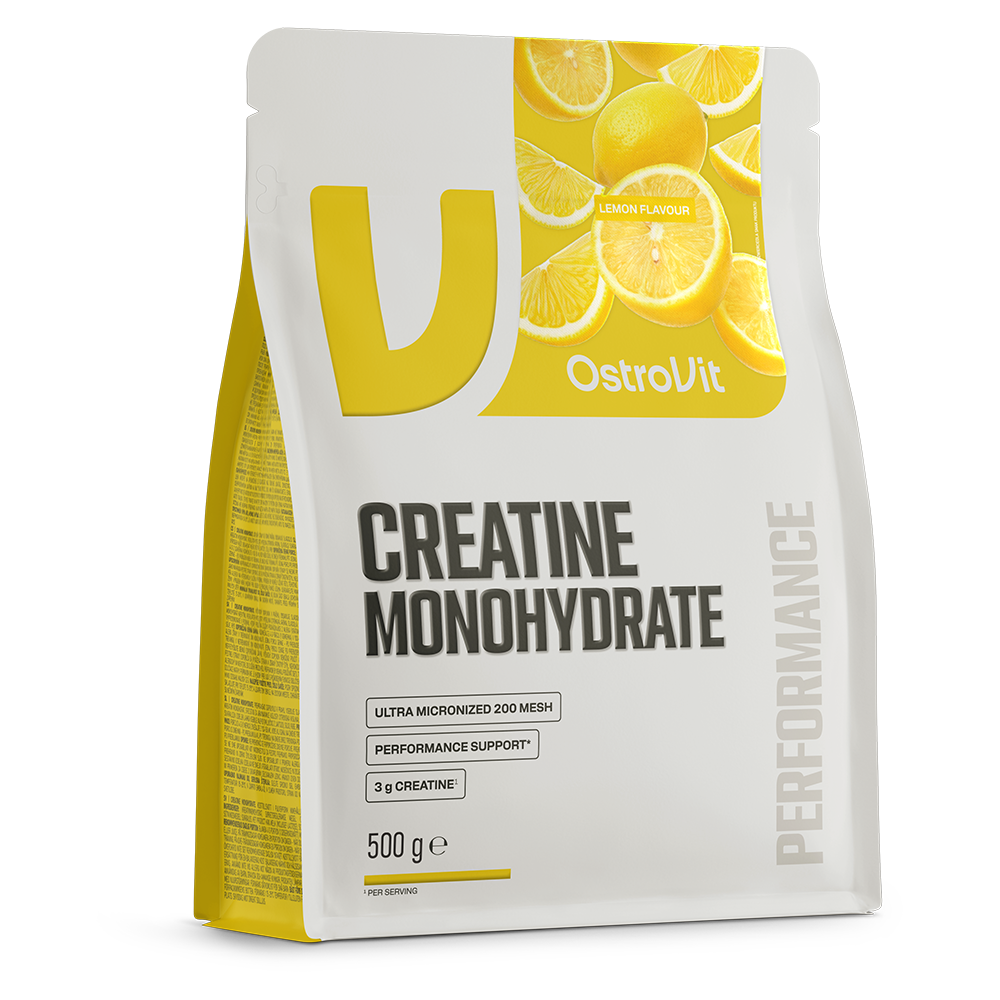 OstroVit - Kreatin-monohidrát por – Citrom – 500 g