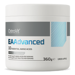OstroVit EAA + elektrolit por, Zöldalma ízű, 360 g, EAAdvanced, elülső csomagolás