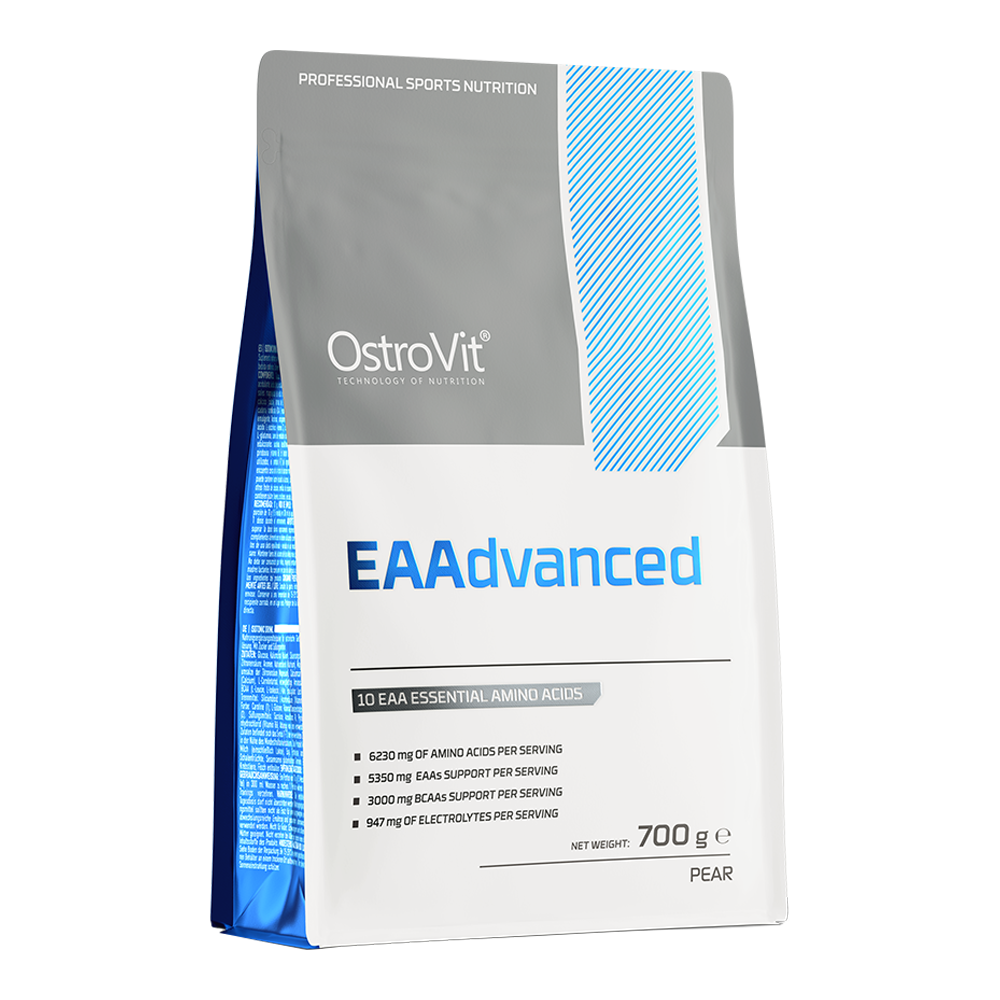 OstroVit EAA Advanced por, Körte ízű, 700 g, EAAdvanced, elülső csomagolás