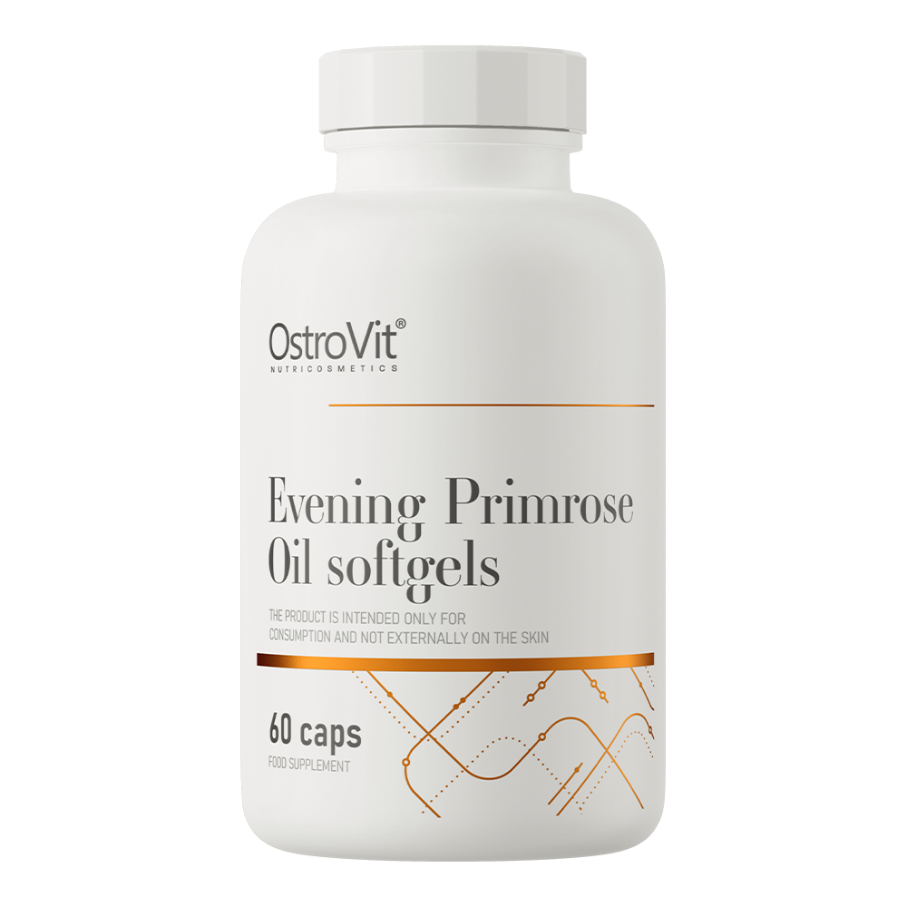 OstroVit Ligetszépe olaj 1000 mg, 60 kapszula, Evening Primrose Oil, elülső csomagolás