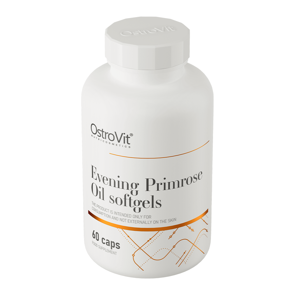 OstroVit Ligetszépe olaj 1000 mg, 60 kapszula, Evening Primrose Oil, hátoldali címke és termékinformációk