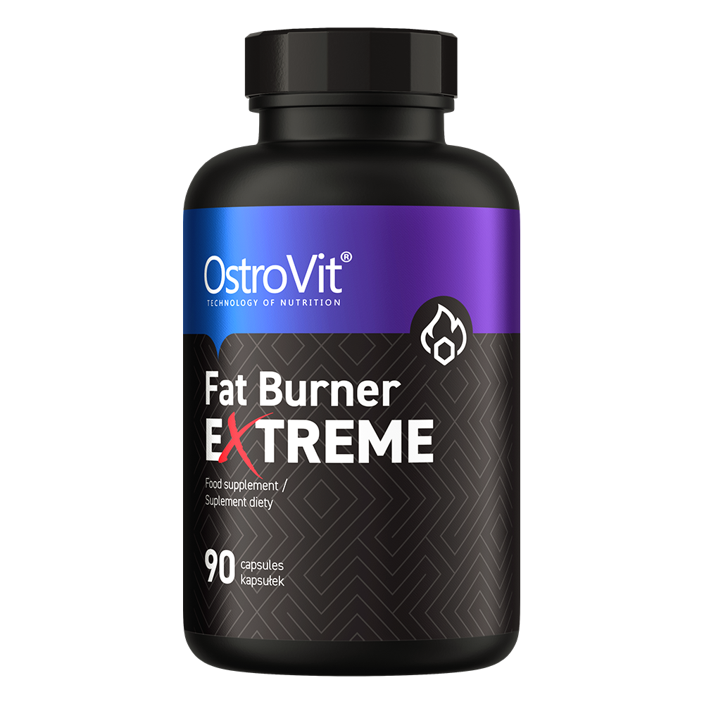 OstroVit Fat Burner Extreme zsírégető, 90 kapszula, elülső csomagolás