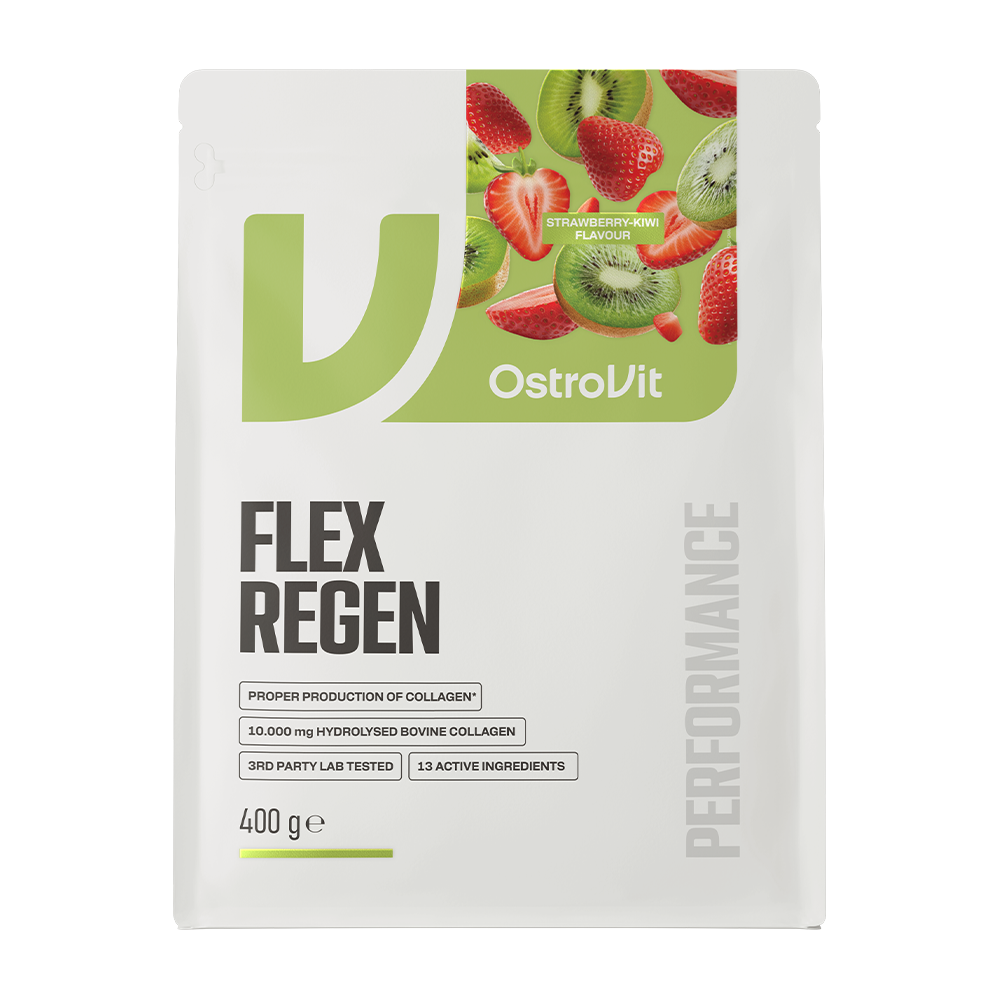 OstroVit - Flex Regen - Kollagén és ízületvédő - Eper-kiwi - 400g