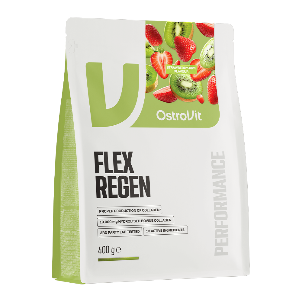 OstroVit - Flex Regen - Kollagén és ízületvédő - Eper-kiwi - 400g