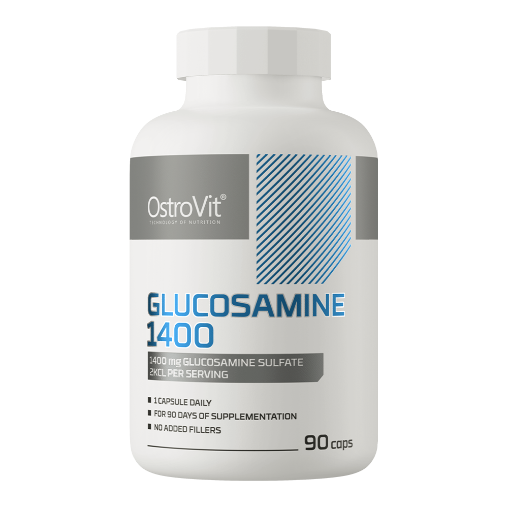OstroVit Glükózamin 1400 mg, 90 kapszula, Glucosamine, elülső csomagolás