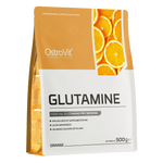 OstroVit L-glutamin por, Narancs, 500 g, L-Glutamine, elülső csomagolás