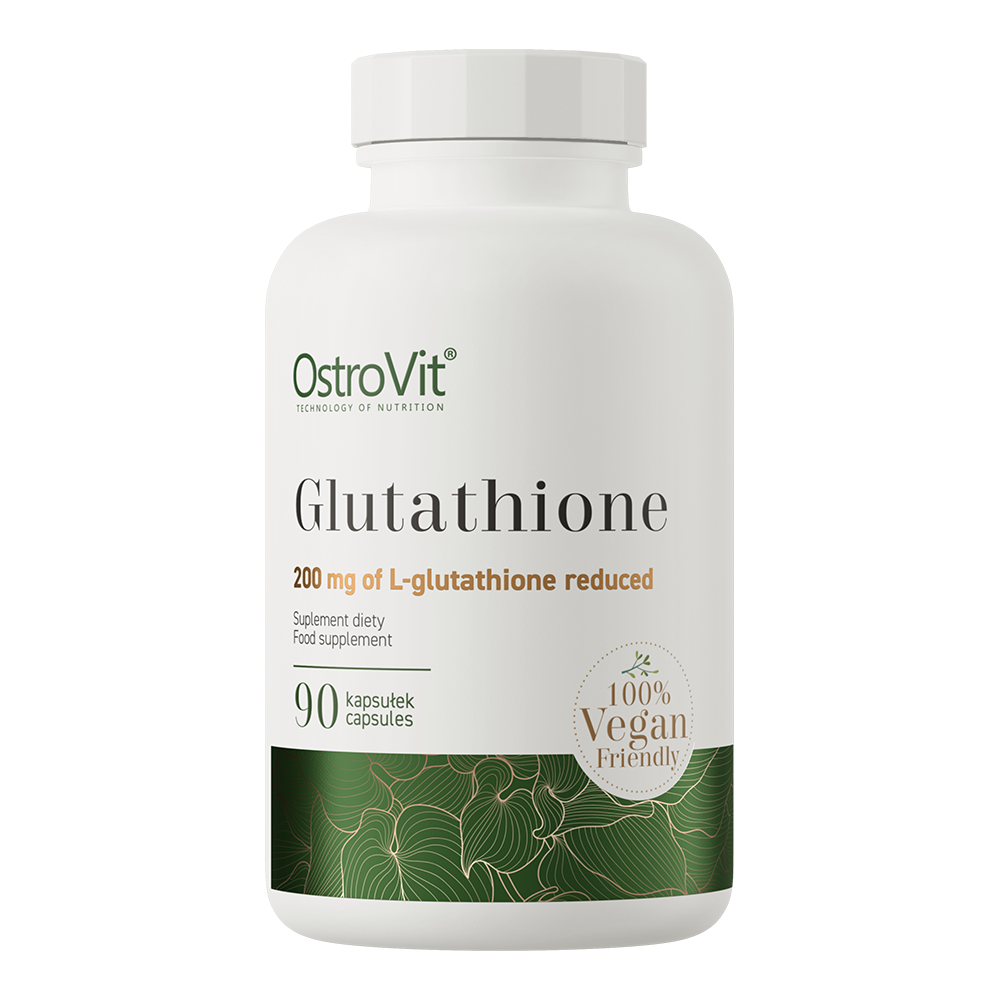 OstroVit Glutation 200 mg vegán, 90 kapszula, Glutathione, elülső csomagolás
