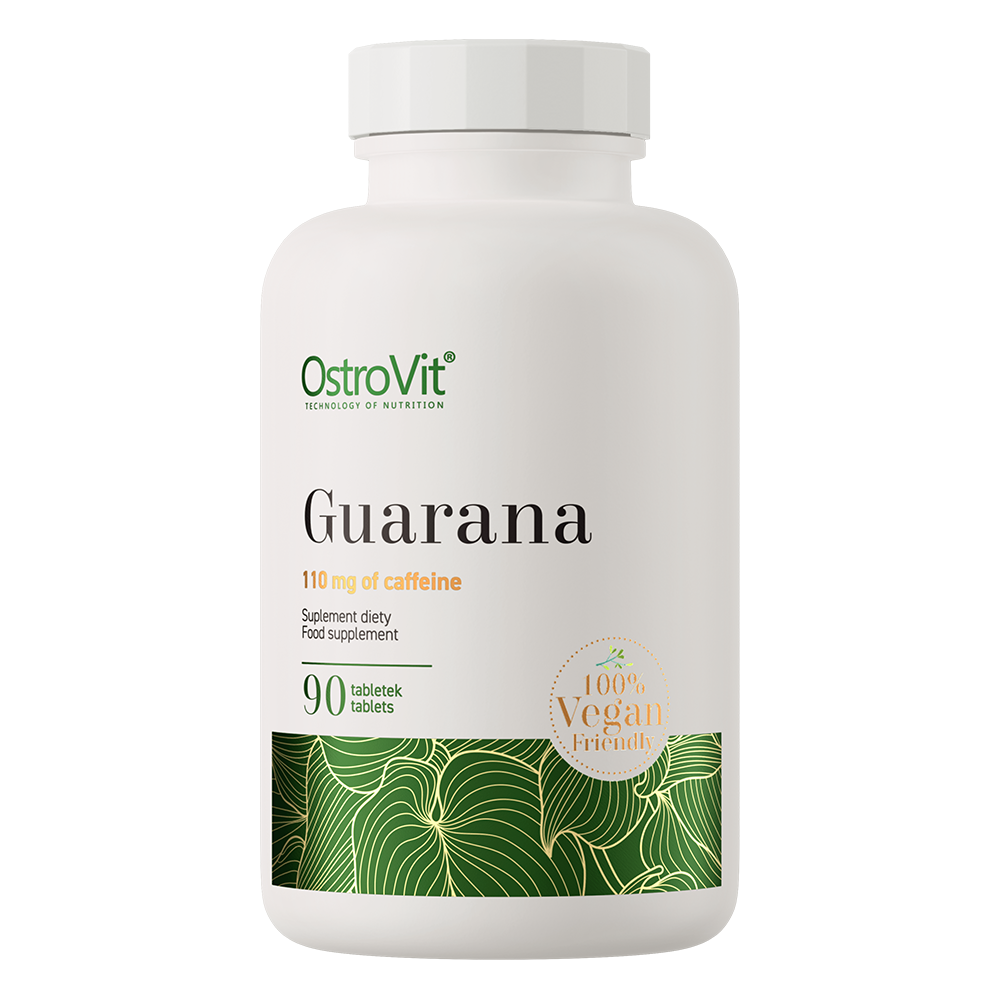 OstroVit Guarana 500 mg vegán, 90 tabletta, elülső csomagolás