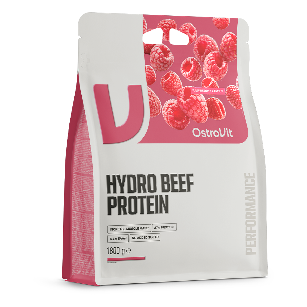 OstroVit - Hydro Beef Protein – Málna – 1800 g