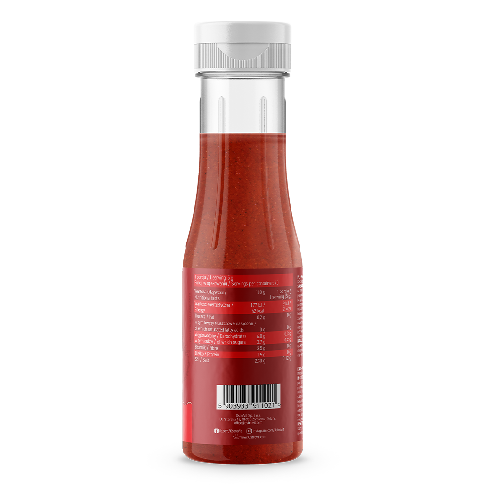 OstroVit Ketchup Mild 350 g flakon (2. kép)