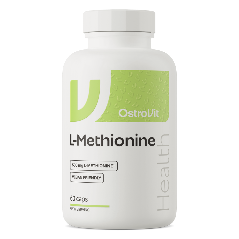 OstroVit L-metionin 500 mg, 60 kapszula, elülső csomagolás