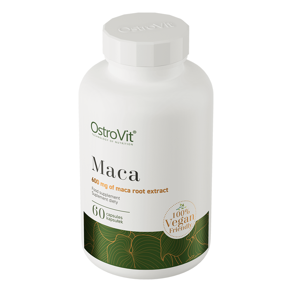 OstroVit Maca gyökér 500 mg vegán, 60 kapszula, elülső csomagolás
