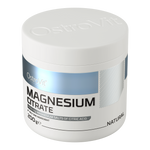 OstroVit Magnézium-citrát por, 200 g, Magnesium Citrate, hátoldali címke és termékinformációk