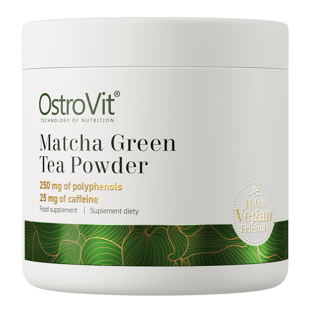 OstroVit Matcha zöld tea por, 100 g, Matcha Green Tea, elülső csomagolás