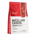 OstroVit Micellar Casein micelláris kazein, 700 g, eper változat, elülső csomagolás