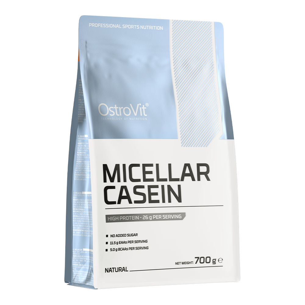 OstroVit Micellar Casein micelláris kazein, 700 g, ízesítetlen változat, elülső csomagolás