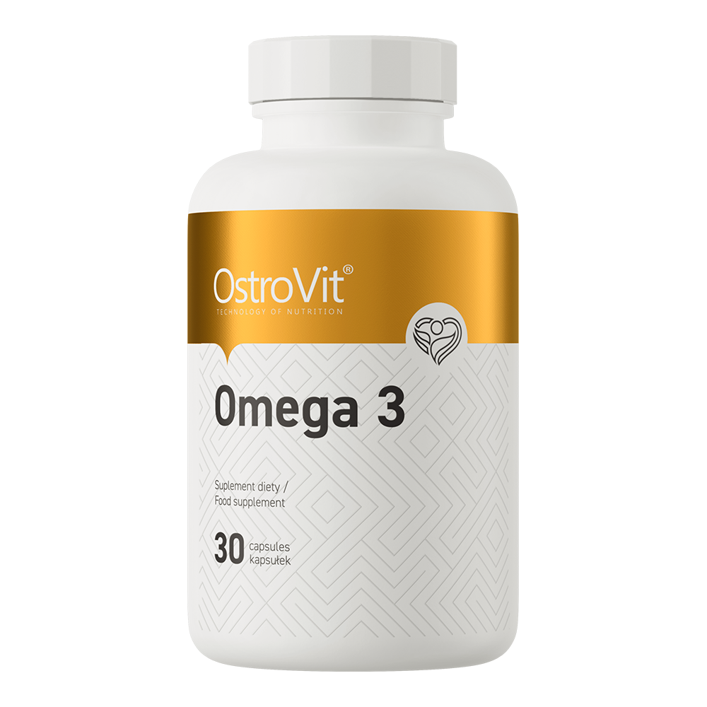 OstroVit Omega 3 halolaj, 30 kapszula, elülső csomagolás