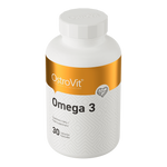 OstroVit Omega 3 halolaj, 30 kapszula, hátoldali címke és termékinformációk