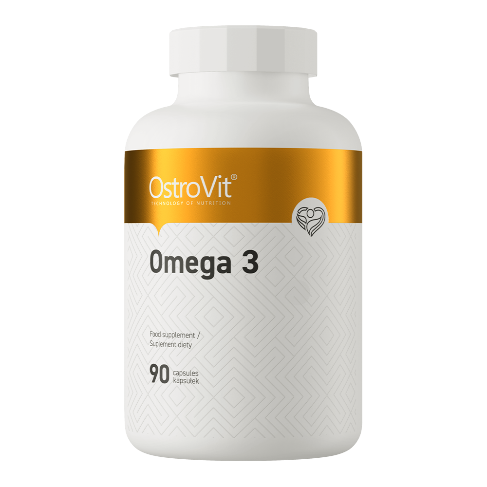 OstroVit Omega 3 halolaj, 90 kapszula, elülső csomagolás