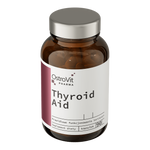 OstroVit Pharma Pajzsmirigy komplex, 90 kapszula, Thyroid Aid, hátoldali címke és termékinformációk