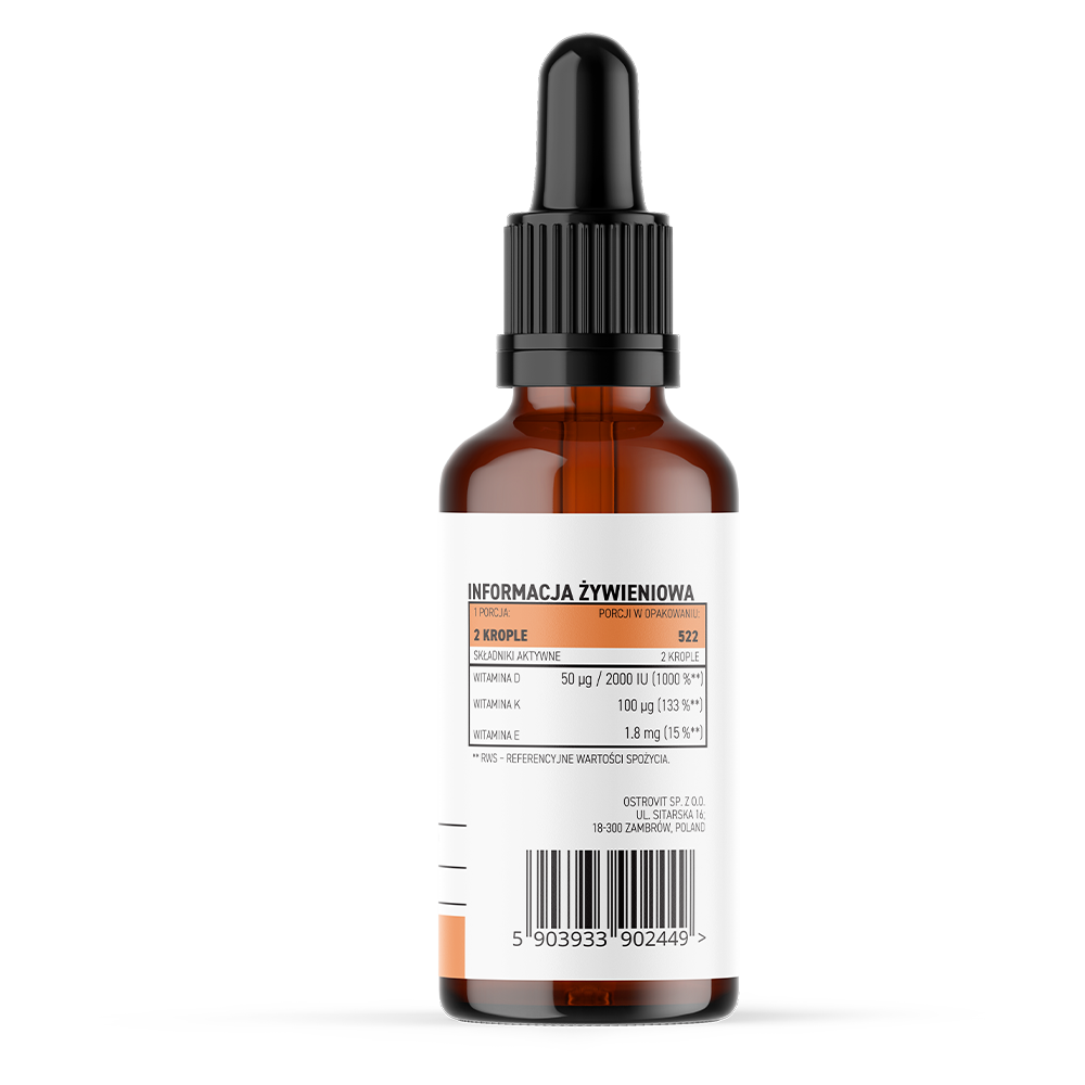 OstroVit Pharma - D3-vitamin + K2 MK-7 csepp – 30 ml