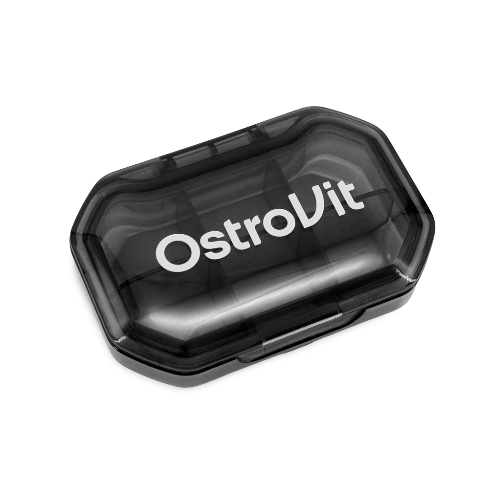 OstroVit Pill Box tablettatartó fekete