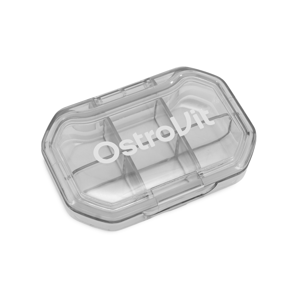 OstroVit Pill Box tablettatartó szürke